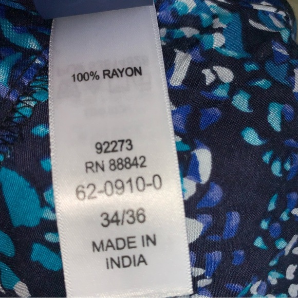 Swimsuits For All Cover Up Maxi Dress Faux Wrap Plus 34W 36W Blue Animal Dot - Picture 11 of 13